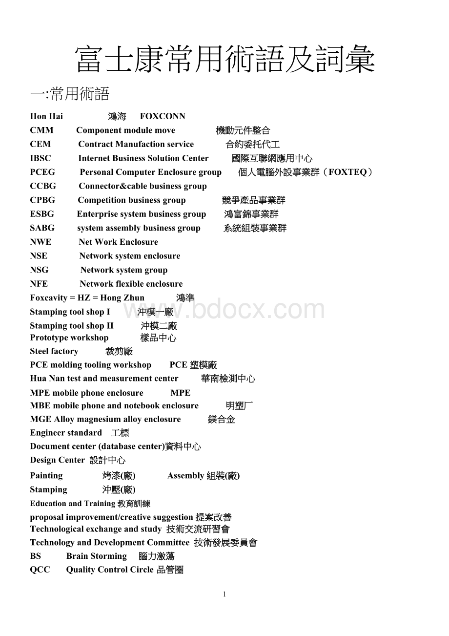 常用术语及词汇.doc