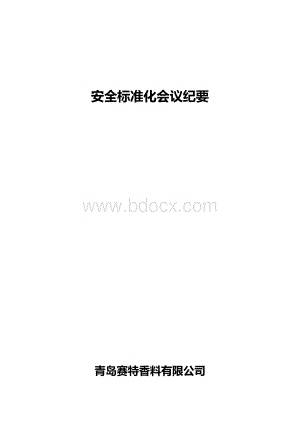 标准化会议纪要Word文档下载推荐.doc