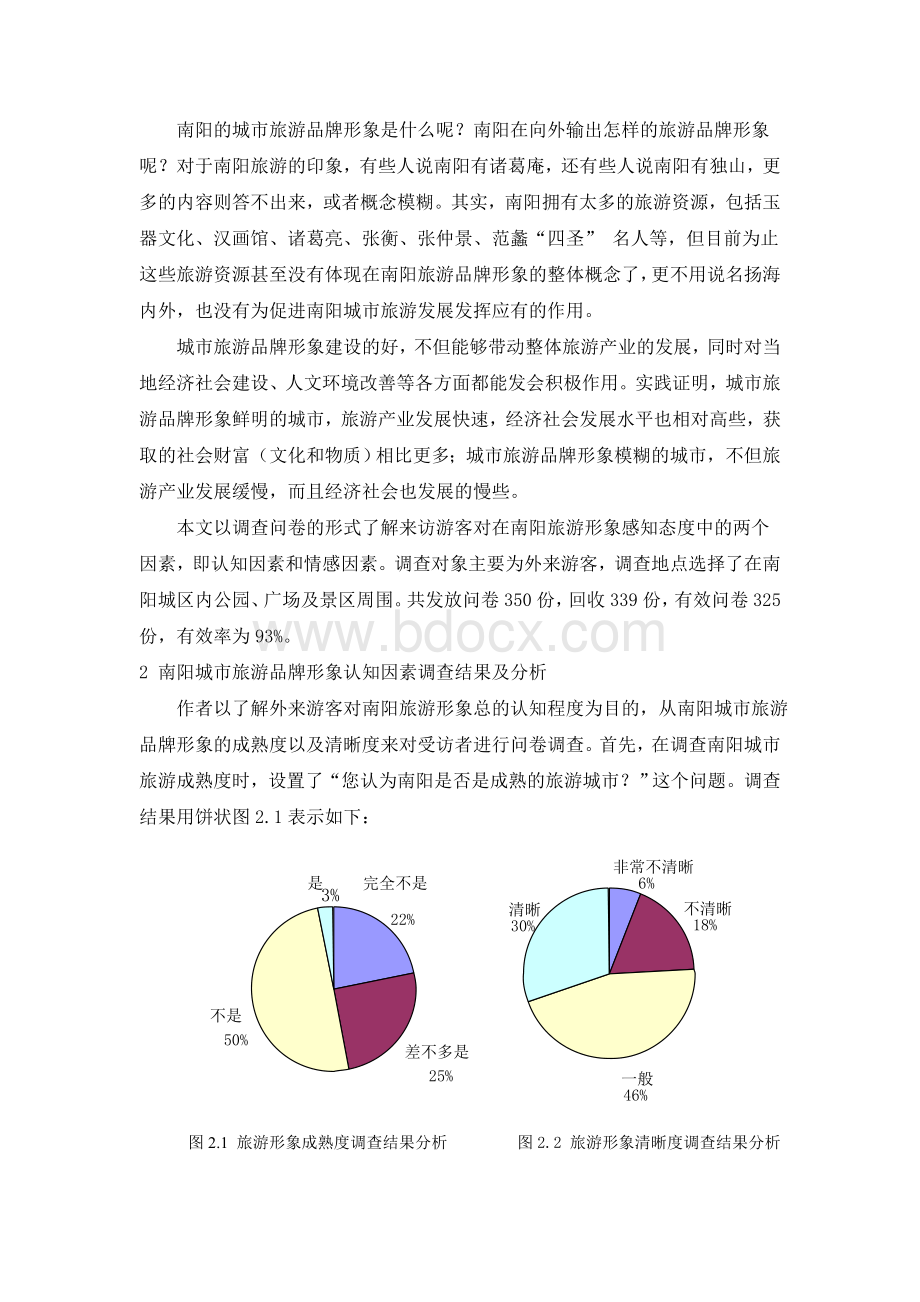 关于南阳城市旅游品牌形象的调查问卷分析.doc_第2页