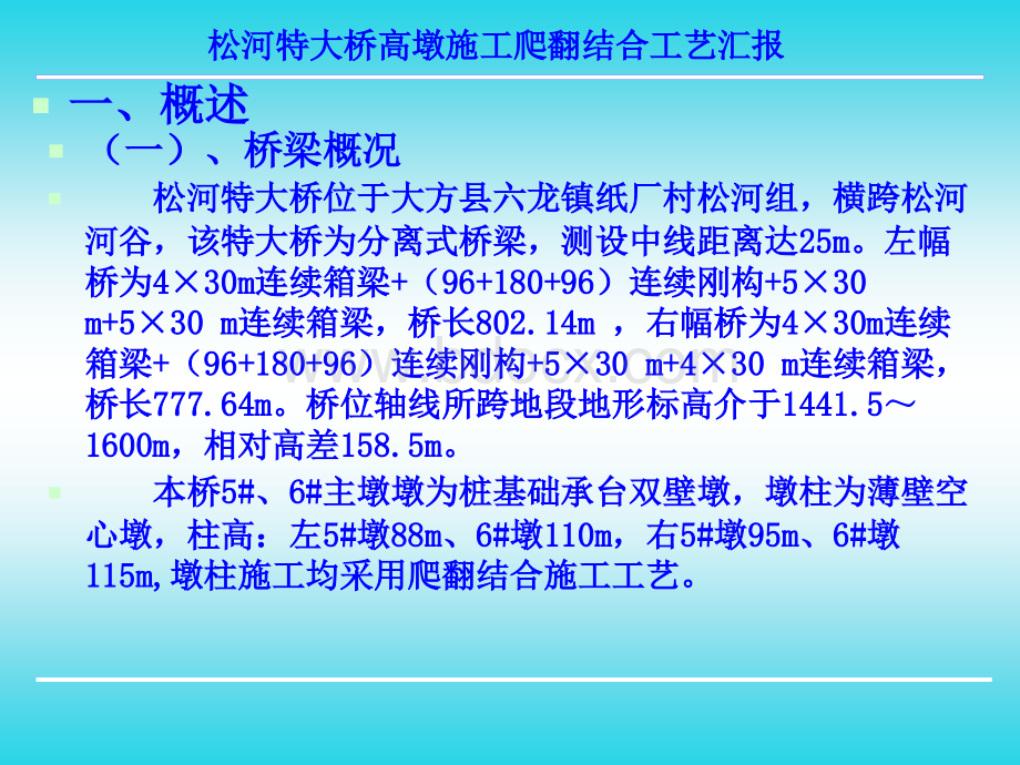 特大桥高墩施工爬翻结合工艺PPT推荐.ppt_第2页