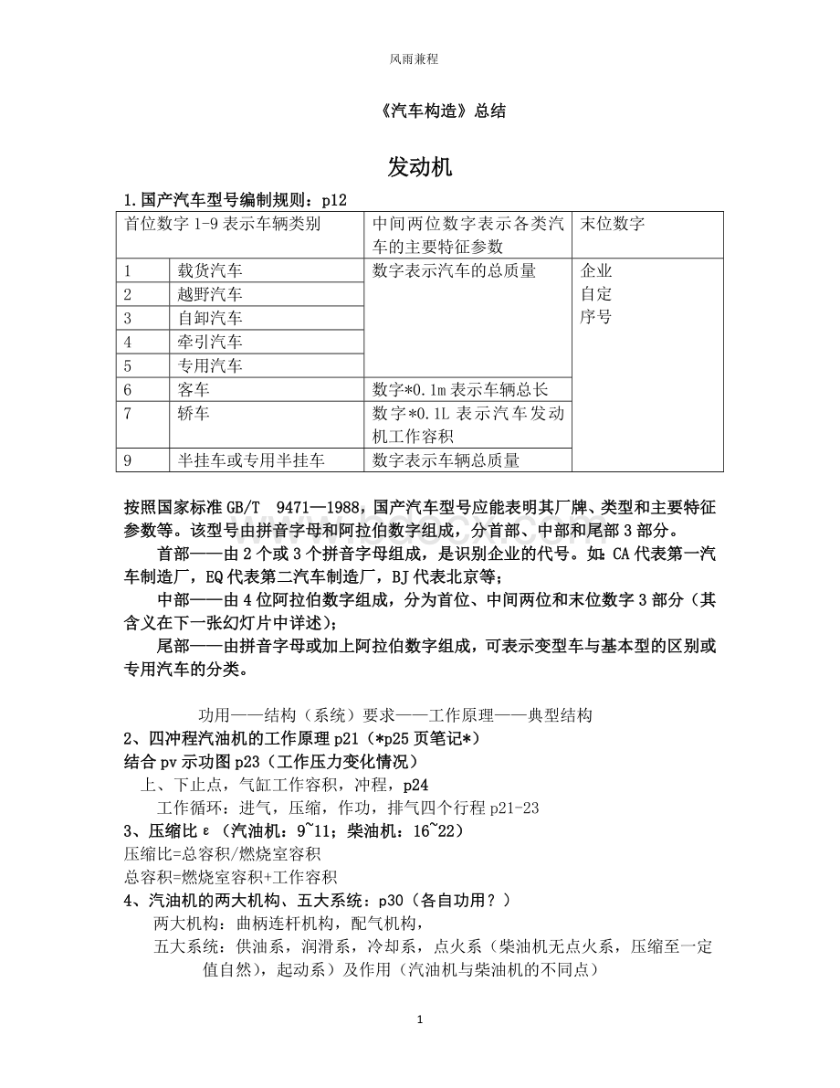 汽车构造整理上册.docx