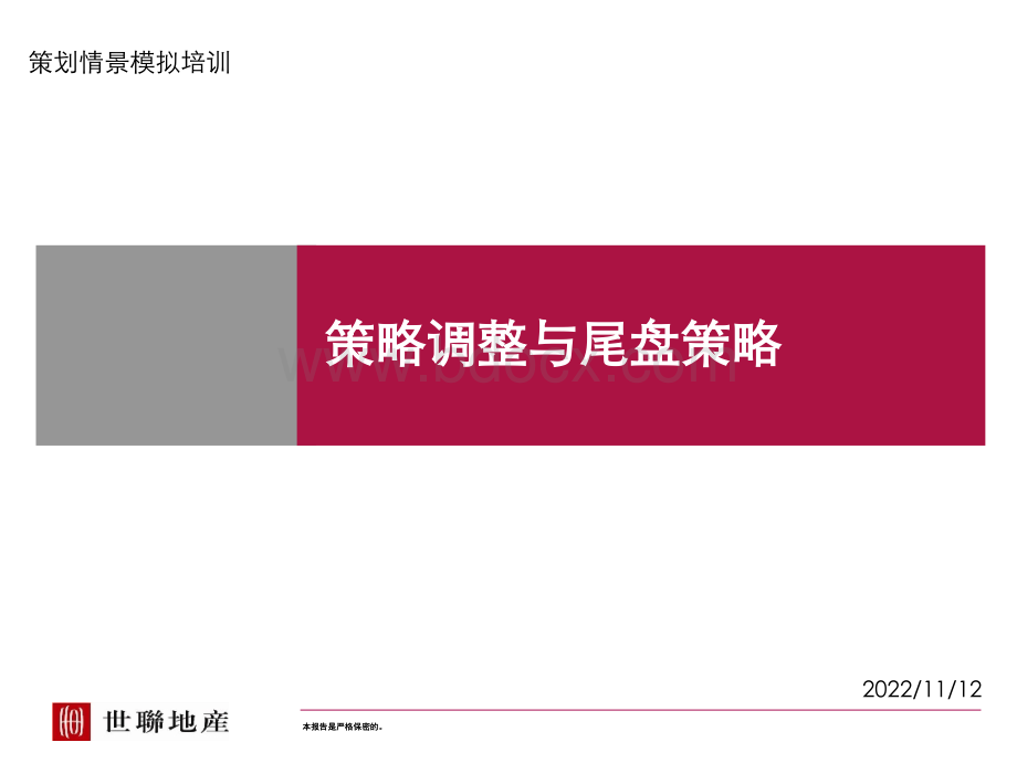 策略调整与尾盘策略培训.ppt_第1页