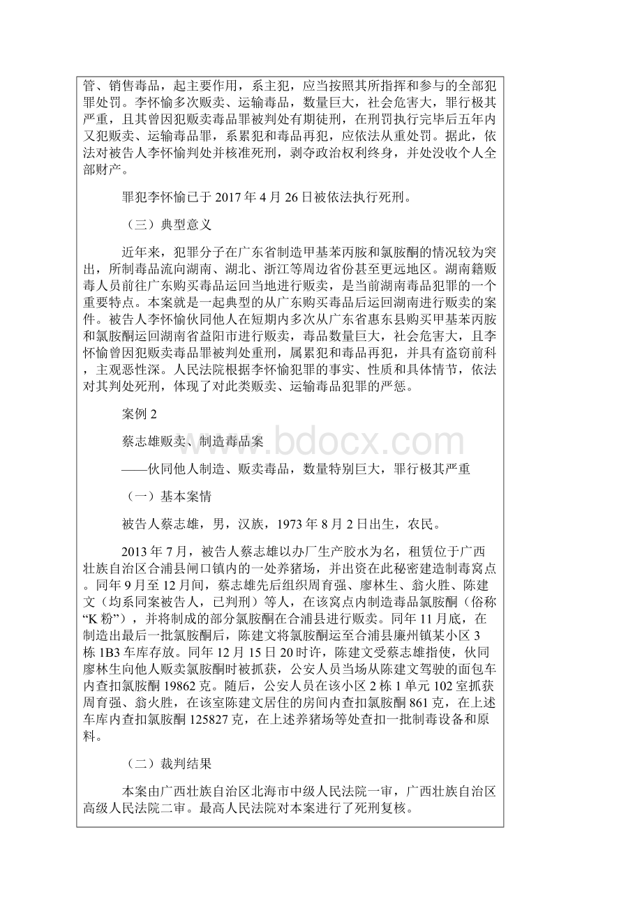 毒品犯罪及涉毒次生犯罪十大典型案例.docx_第2页