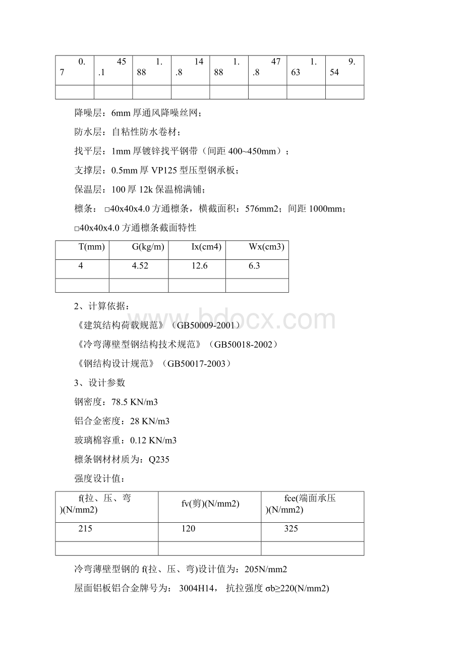 屋面板檩条受力计算Word文档格式.docx_第2页