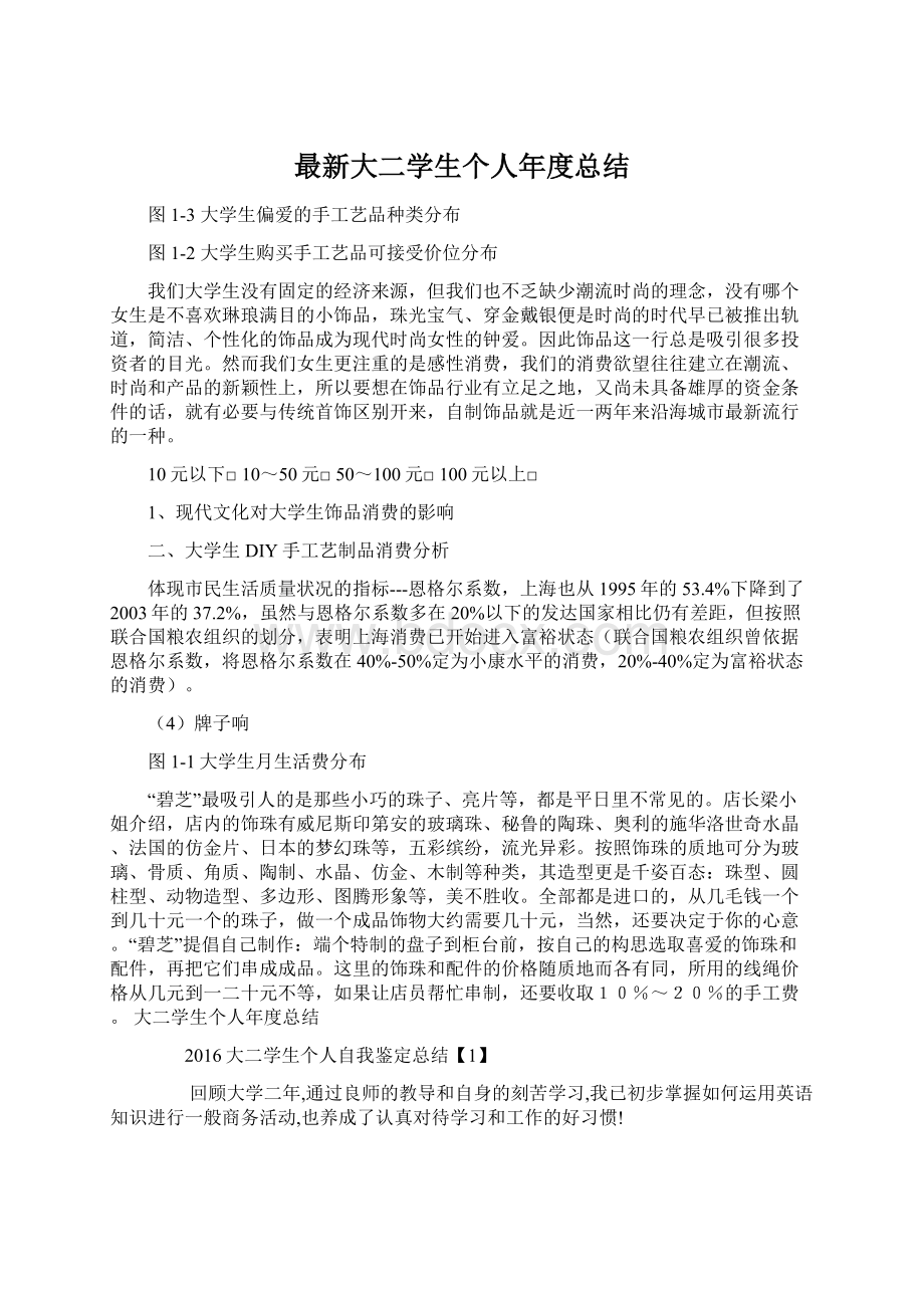 最新大二学生个人年度总结文档格式.docx_第1页