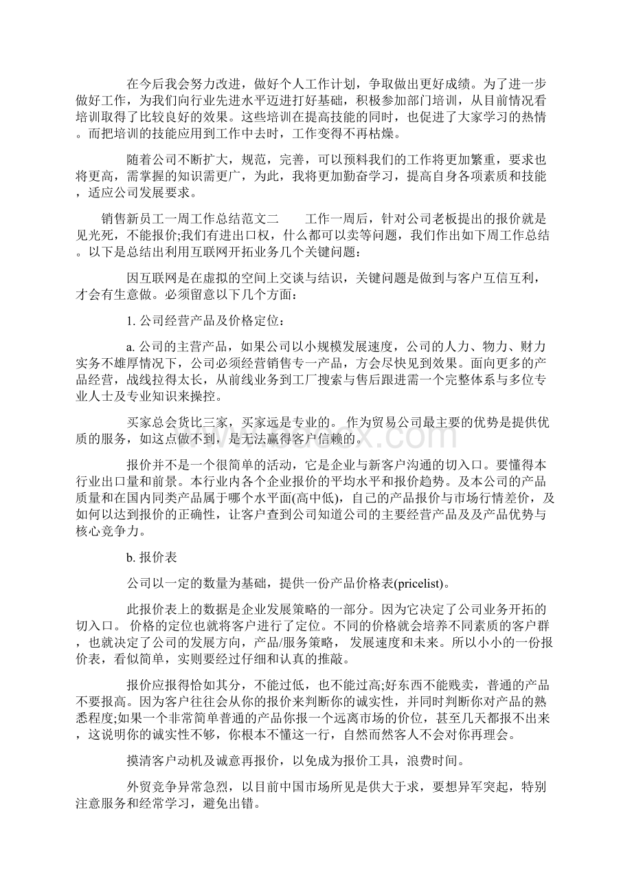 销售新员工一周工作总结怎么写.docx_第3页