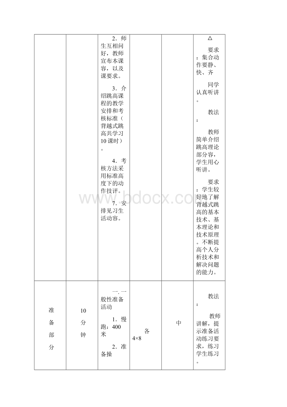 高中背越式跳高教学案9课时全.docx_第2页