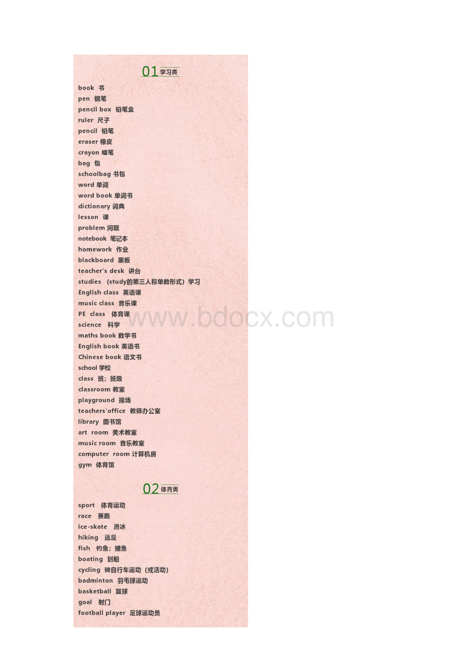 小学英语最全词汇分类表.docx_第2页