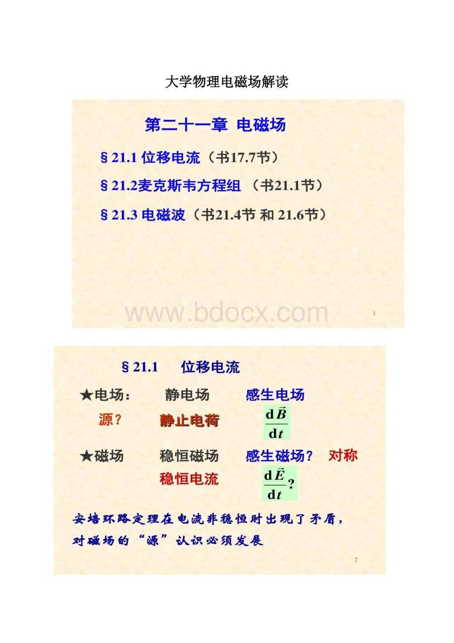 大学物理电磁场解读.docx