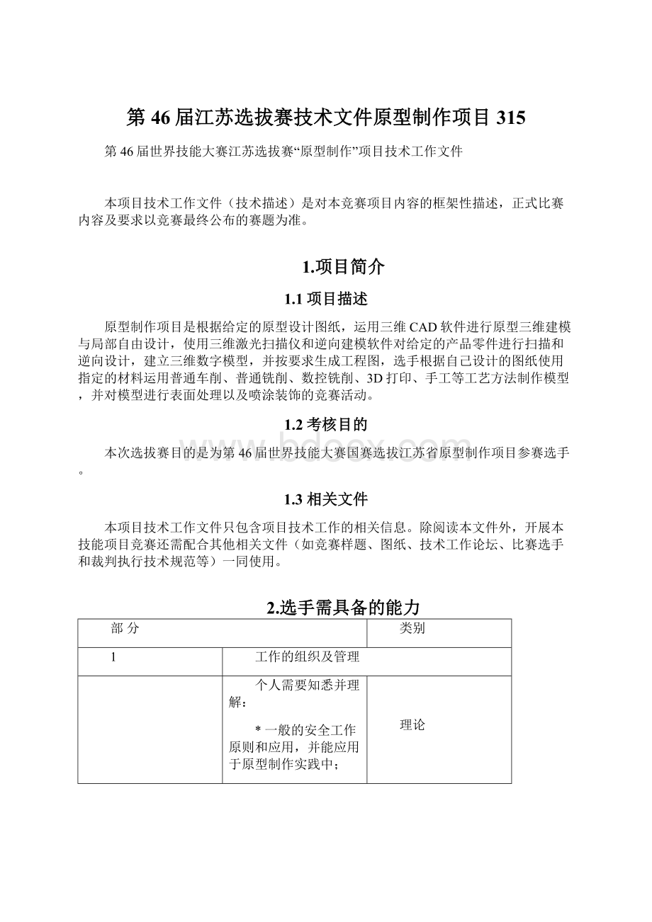 第46届江苏选拔赛技术文件原型制作项目315.docx