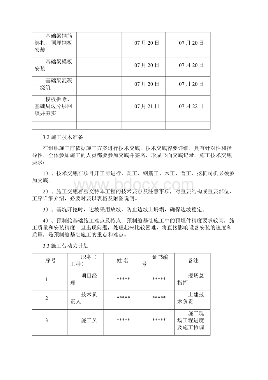 预制舱基础工程施工组织设计方案Word文档格式.docx_第3页