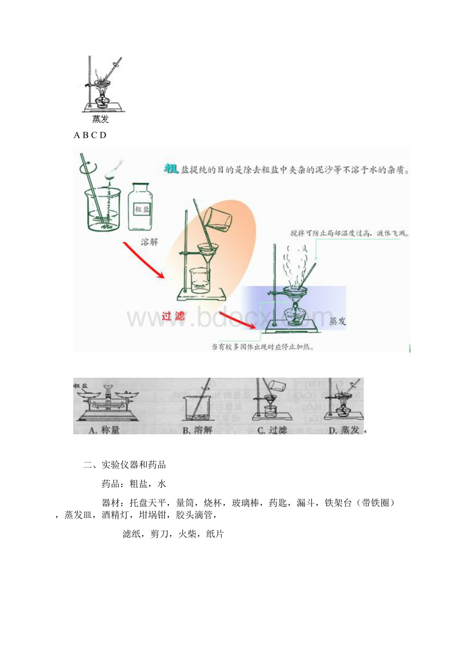 粗盐提纯实验报告文档格式.docx_第3页