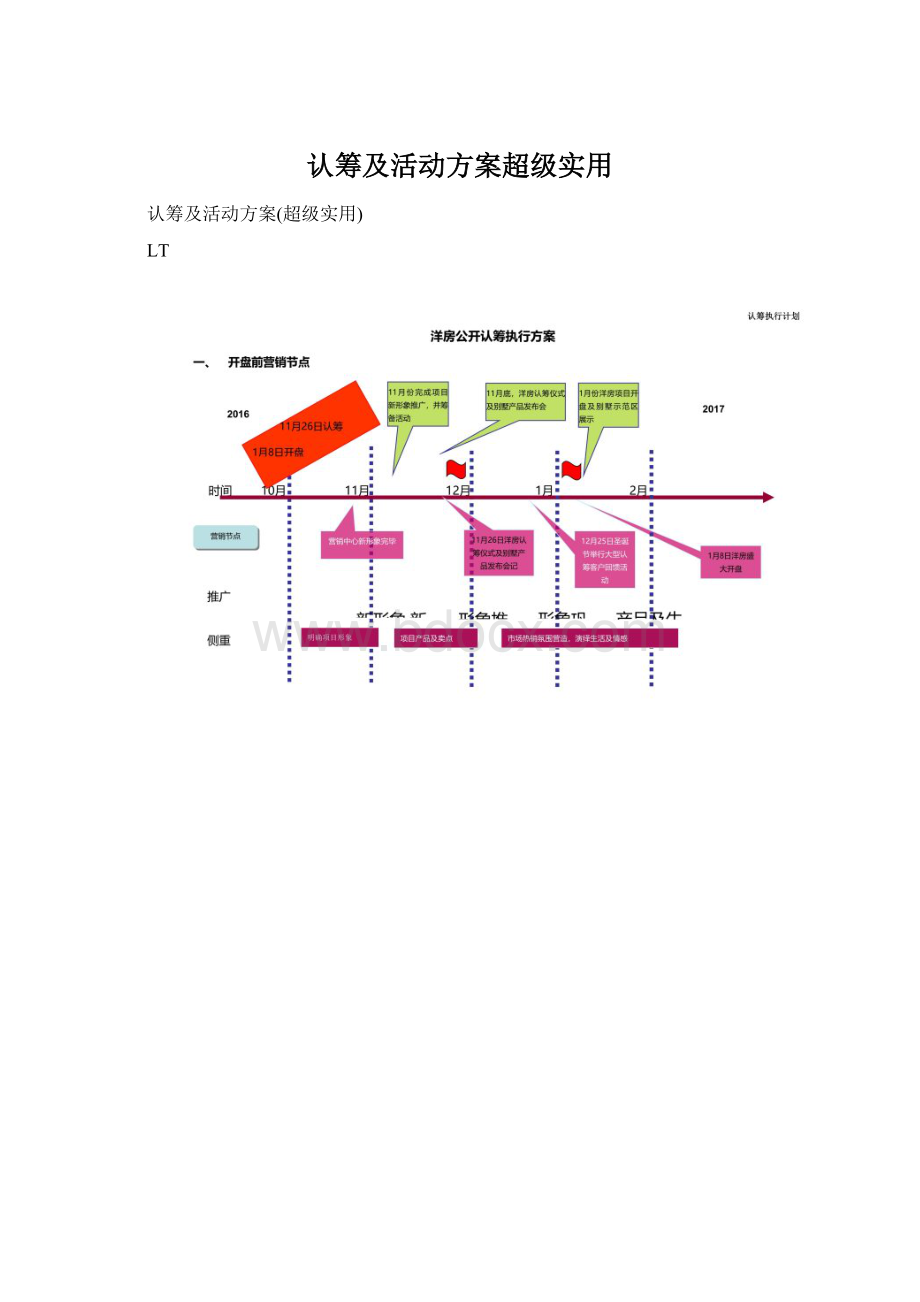 认筹及活动方案超级实用Word格式文档下载.docx