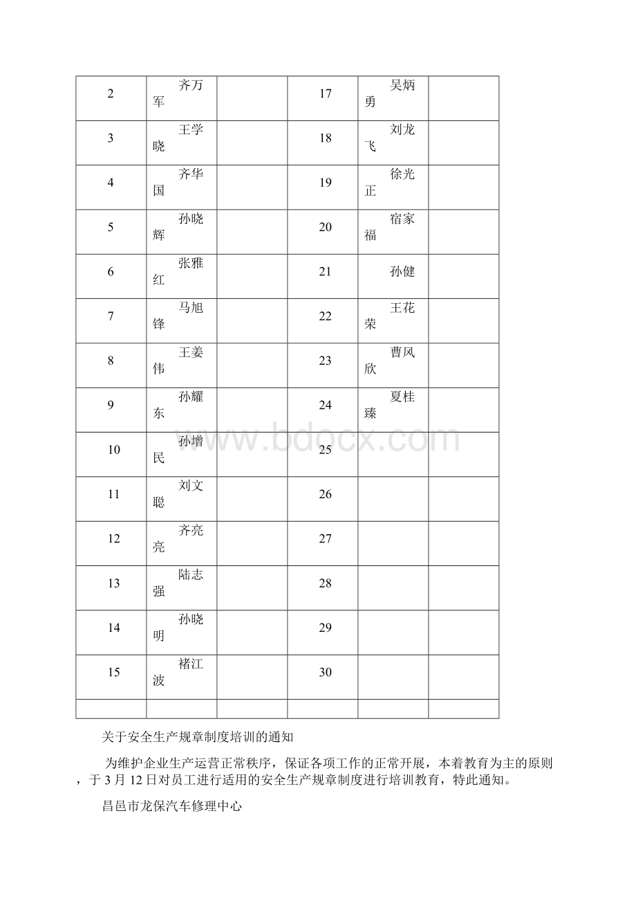 安全培训教育台账封面Word文档格式.docx_第3页