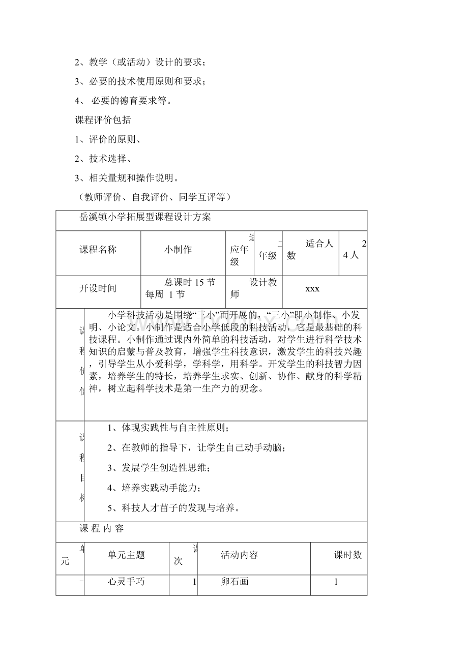 拓展型课程设计表小制作.docx_第2页