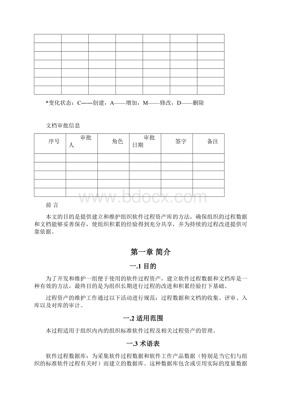 CMMI过程管理OPD软件过程数据库和文档库管理过程V10.docx_第2页