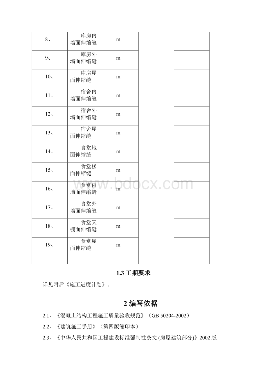 拉晶车间地面墙面天棚及屋面变形缝作业指导书新Word格式文档下载.docx_第3页