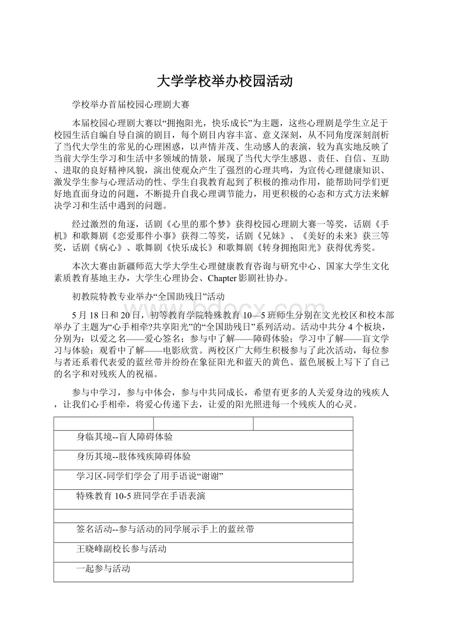 大学学校举办校园活动Word文件下载.docx_第1页