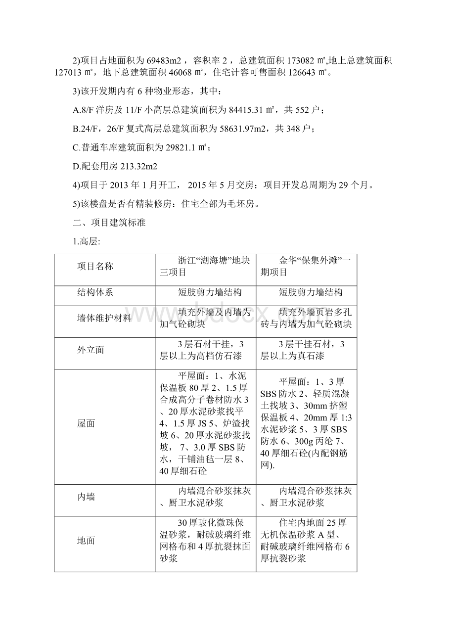 纵向对标分析报告湖海塘地块三与金东外滩一期Word文档格式.docx_第2页