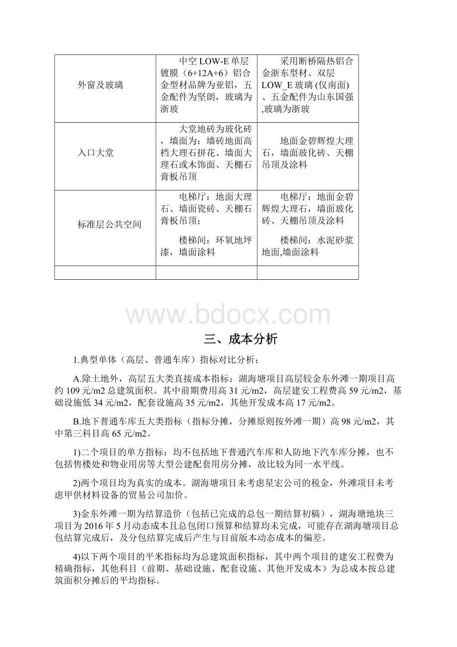 纵向对标分析报告湖海塘地块三与金东外滩一期Word文档格式.docx_第3页