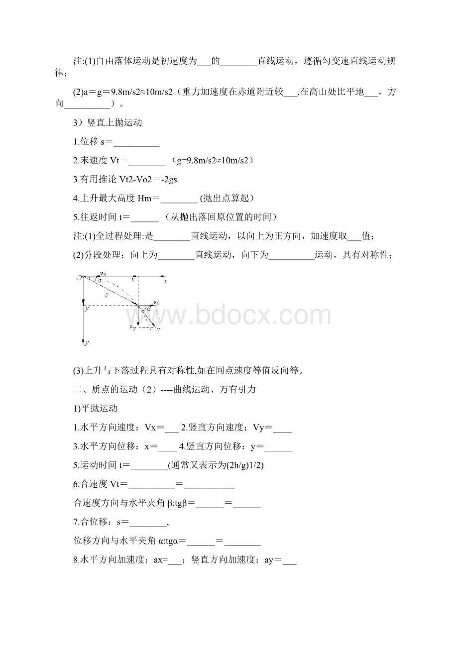 届高考物理定理定律公式表Word格式.docx_第2页