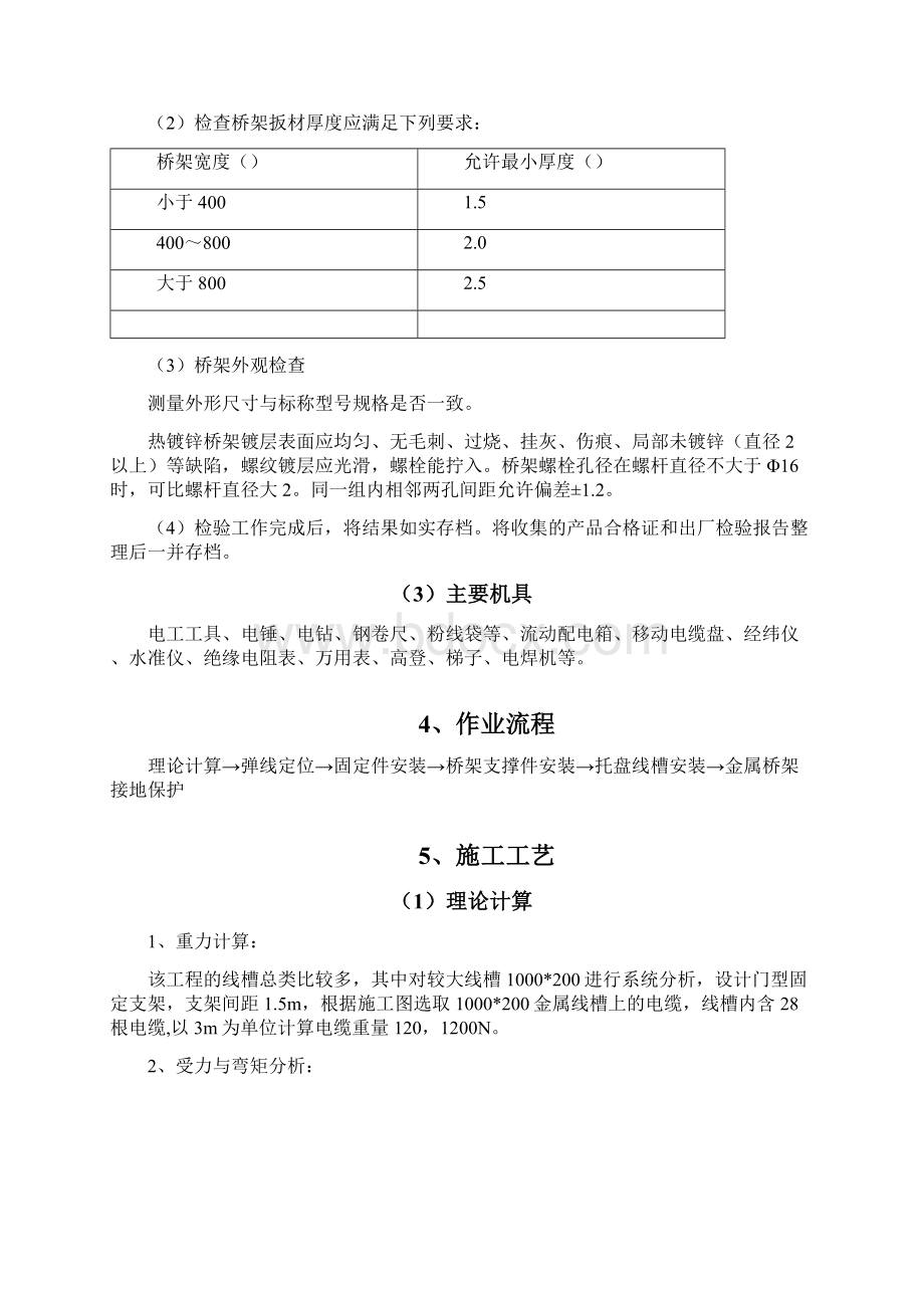 施工方案桥架支架制作安装施工方案.docx_第3页