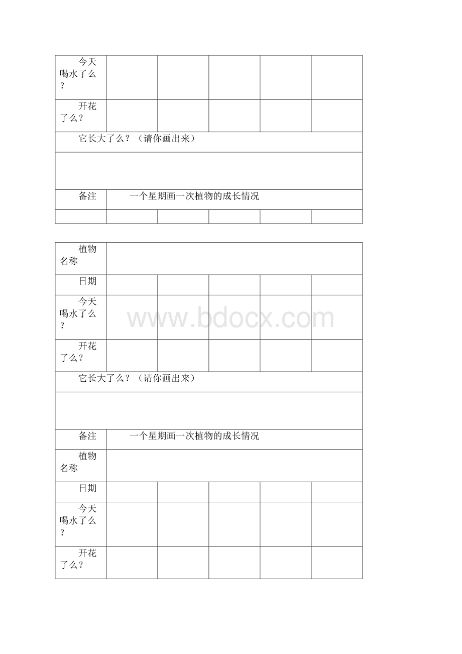 植物观察记录表教学内容Word文件下载.docx_第3页