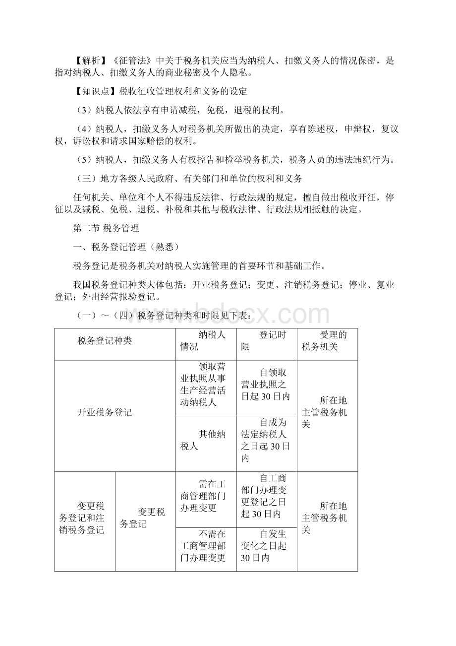 会计从业资格考试 税法 第十六章 税收征收管理法.docx_第3页