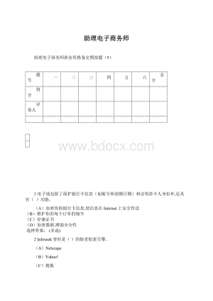 助理电子商务师文档格式.docx