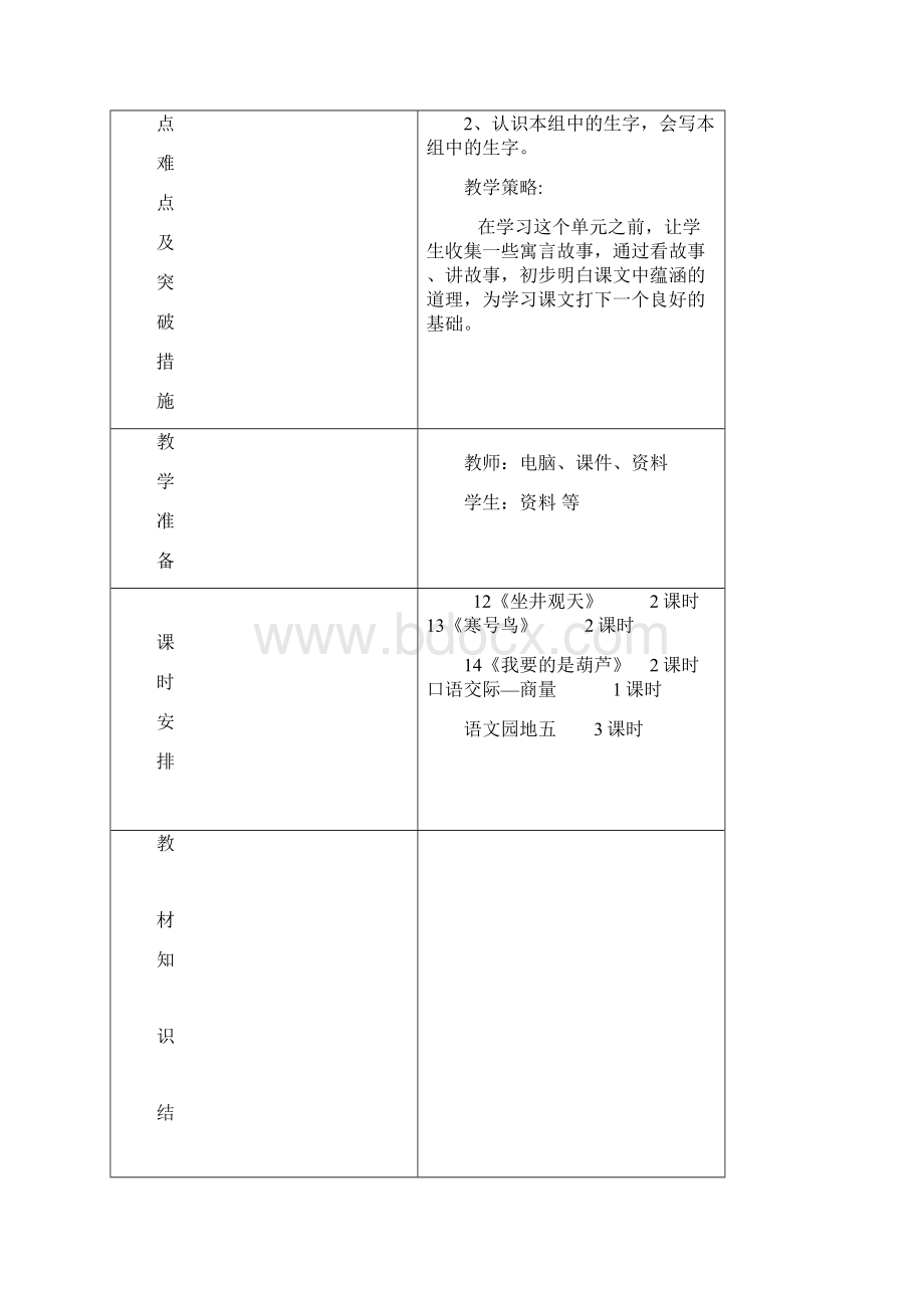 二年级语文上册第五六单元备课Word格式.docx_第2页