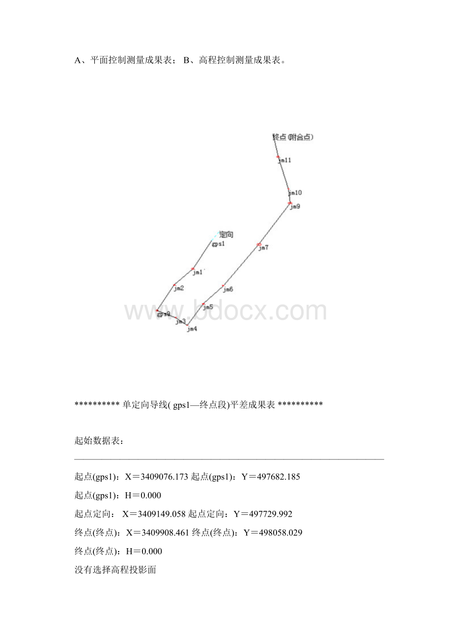 施工测量平面高程控制网方案教学文案Word文件下载.docx_第3页