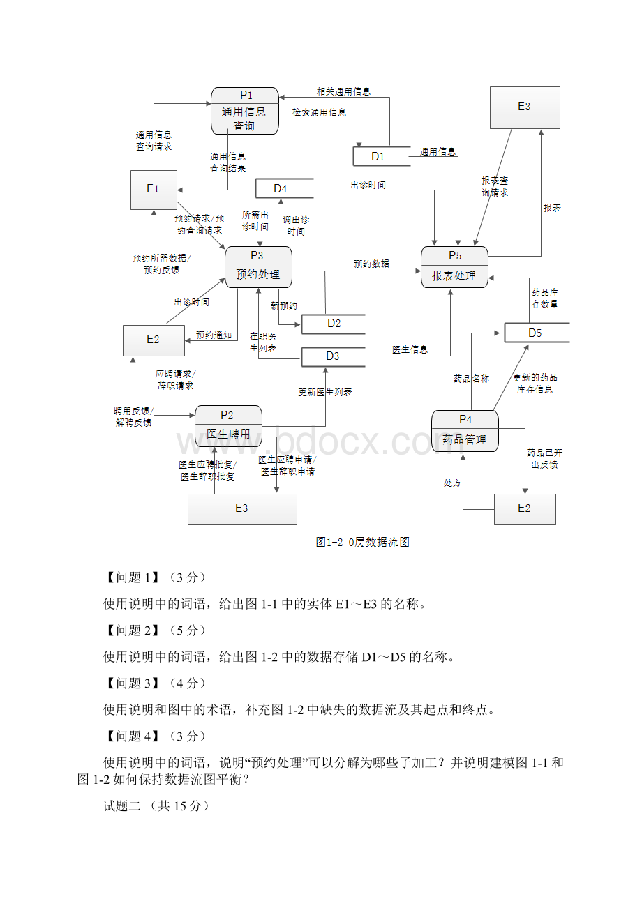 软考上半年数据库系统工程师考试真题下午题.docx_第3页