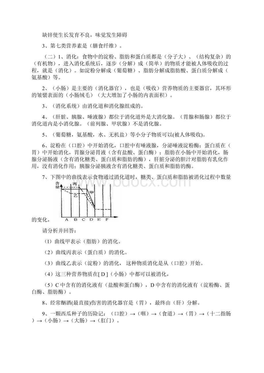 最新七年级生物下册复习资料.docx_第3页