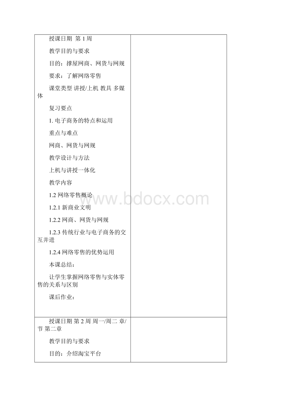 网店运营实务电子教案.docx_第2页