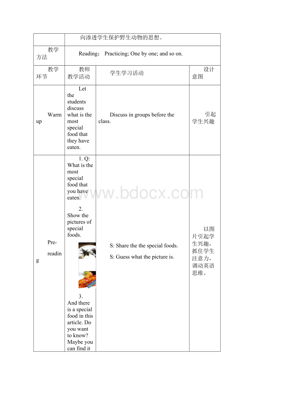 初中英语Unit 8 Save the sharks教学设计学情分析教材分析课后反思Word文档格式.docx_第2页