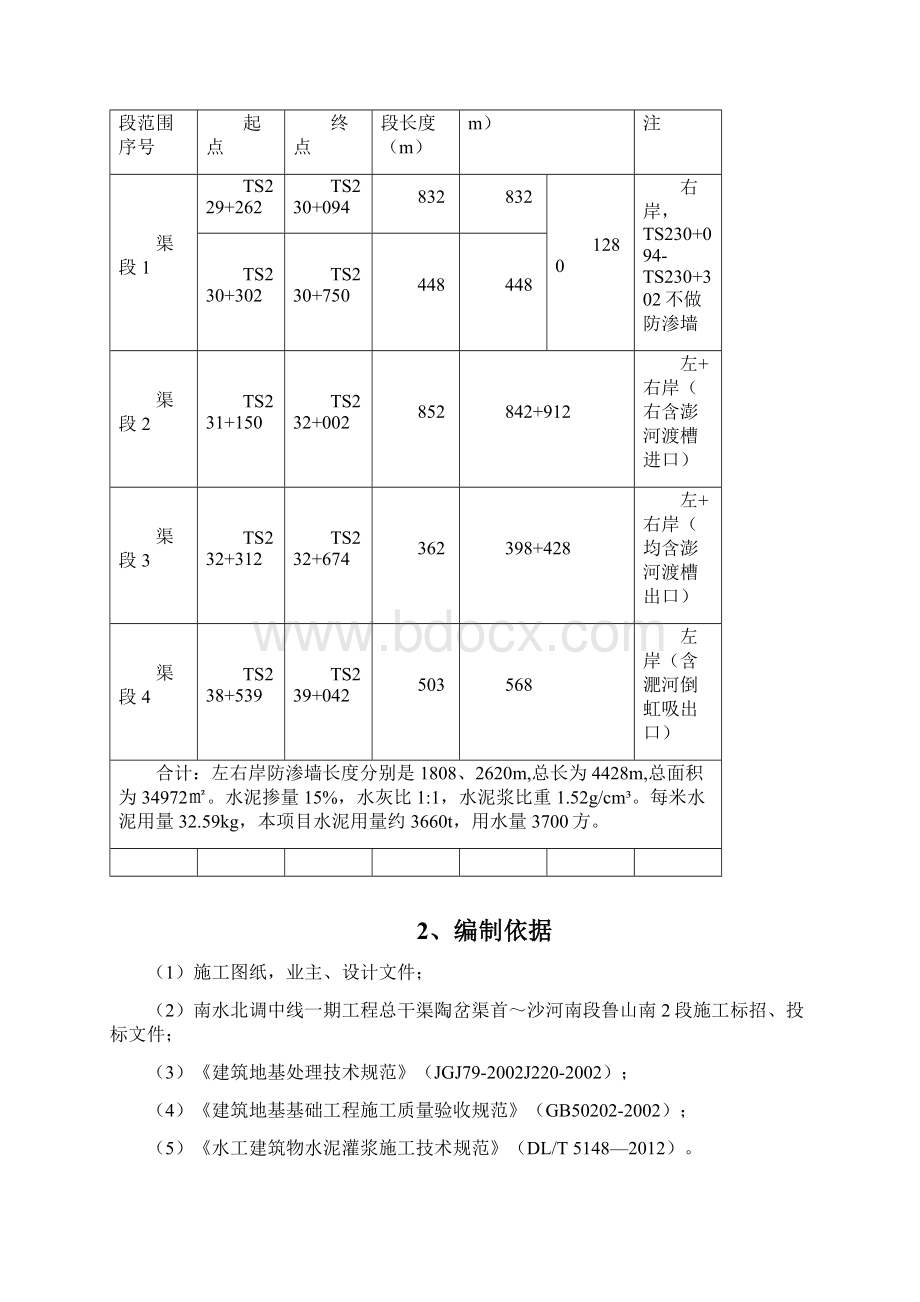 水泥土搅拌桩防渗墙施工方案.docx_第2页