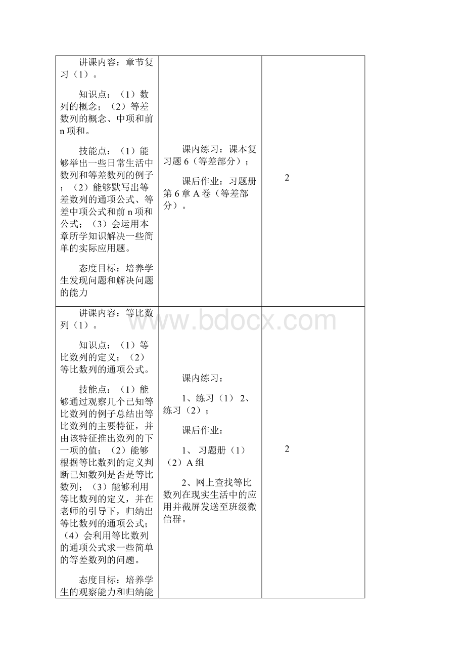 中职数学授课计划.docx_第3页