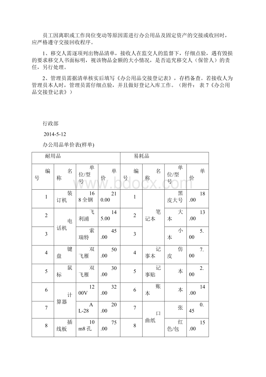 办公用品管理制度定稿.docx_第3页