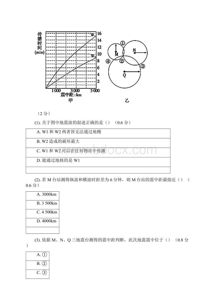 人教版高一地理必修一14地球的圈层结构+能力提升Word格式.docx_第3页