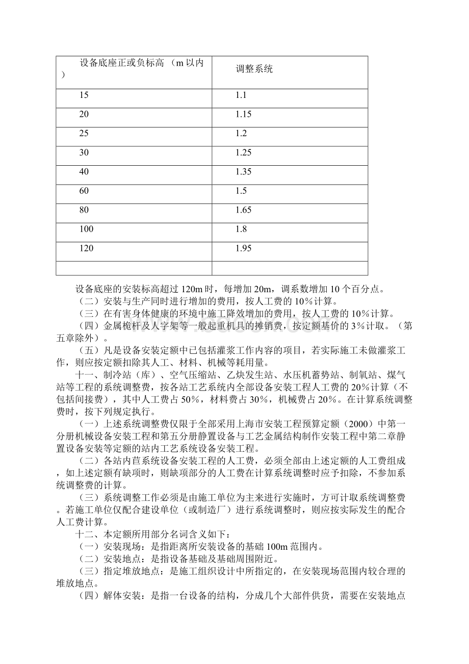 上海市安装工程预算定额文字说明Word文件下载.docx_第3页