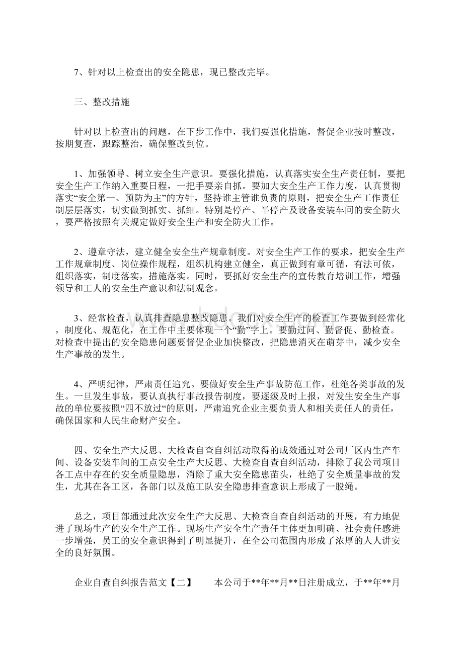 企业融资自检自查报告.docx_第3页