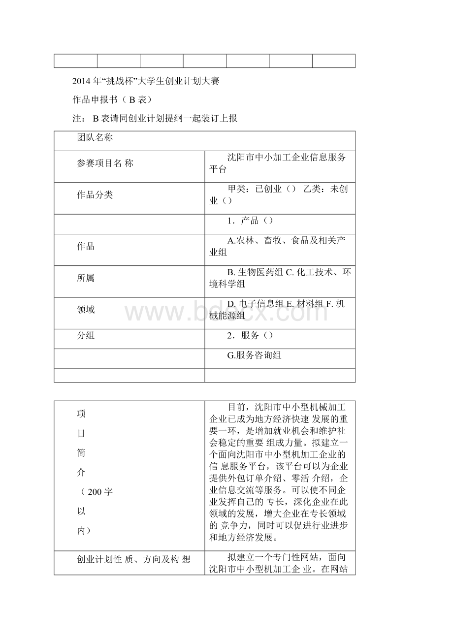 挑战杯大学生创业计划竞赛作品立项申报书创业设计竞赛作品申报书.docx_第2页