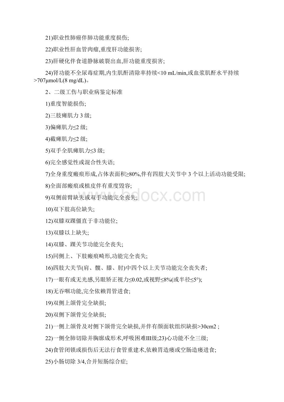 最新职工工伤与职业病致残程度鉴定标准.docx_第2页