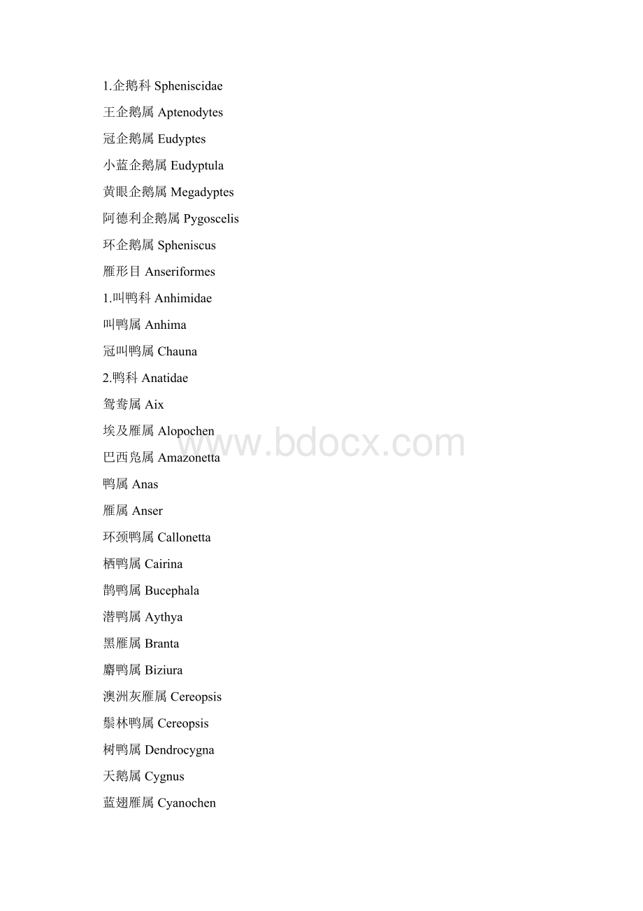 鸟类分类表Word下载.docx_第2页