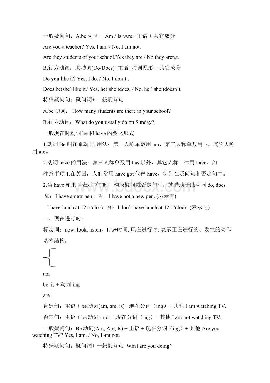 小学英语时态总结.docx_第2页