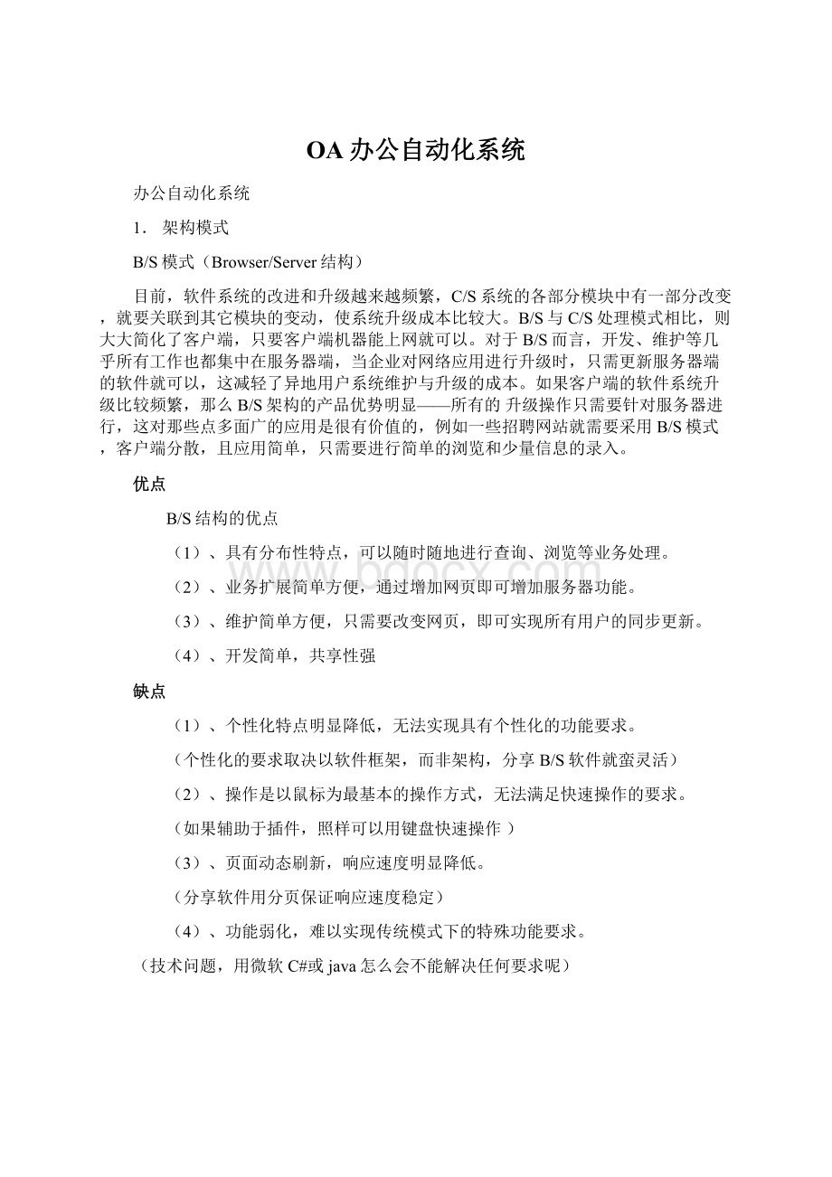 OA办公自动化系统Word下载.docx