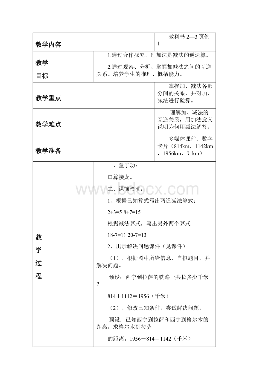 四年级下册四则运算教案Word下载.docx_第2页