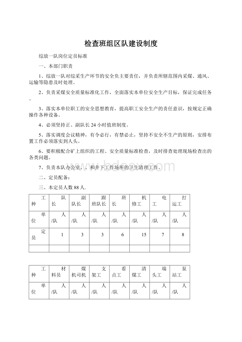 检查班组区队建设制度Word文档下载推荐.docx_第1页