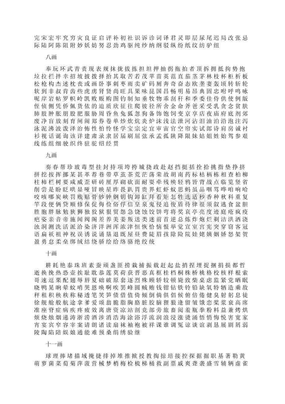 小学生语文3500个常用汉字表.docx_第2页