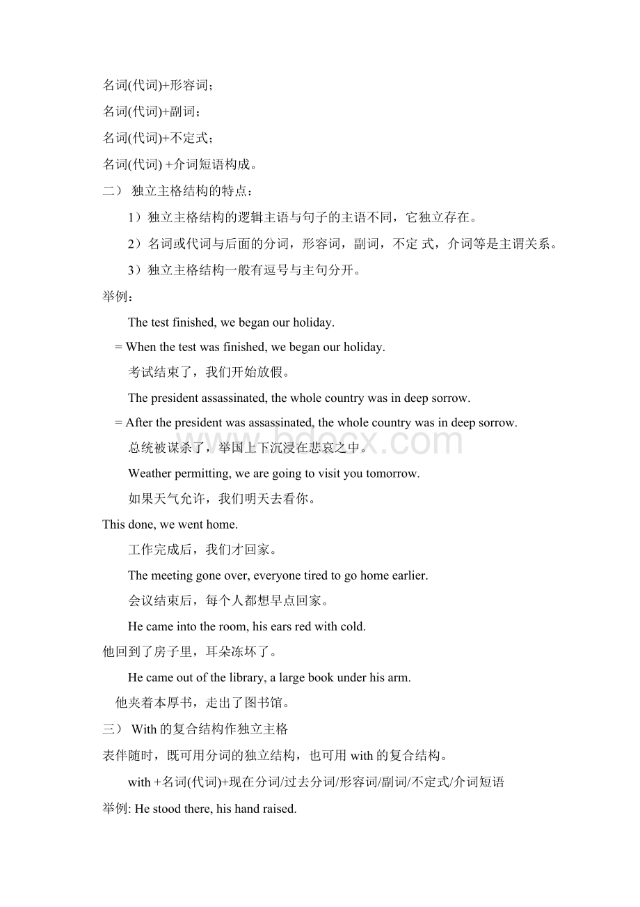 英语中的五种基本句型结构Word文件下载.docx_第3页